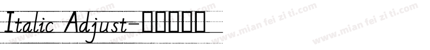 Italic Adjust字体转换